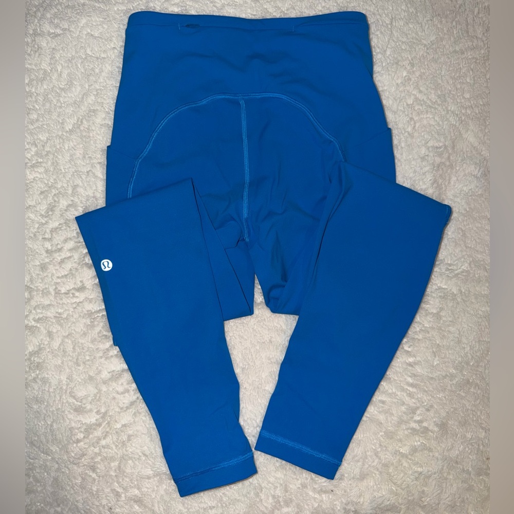 Lululemon leggings electric blue size 4.